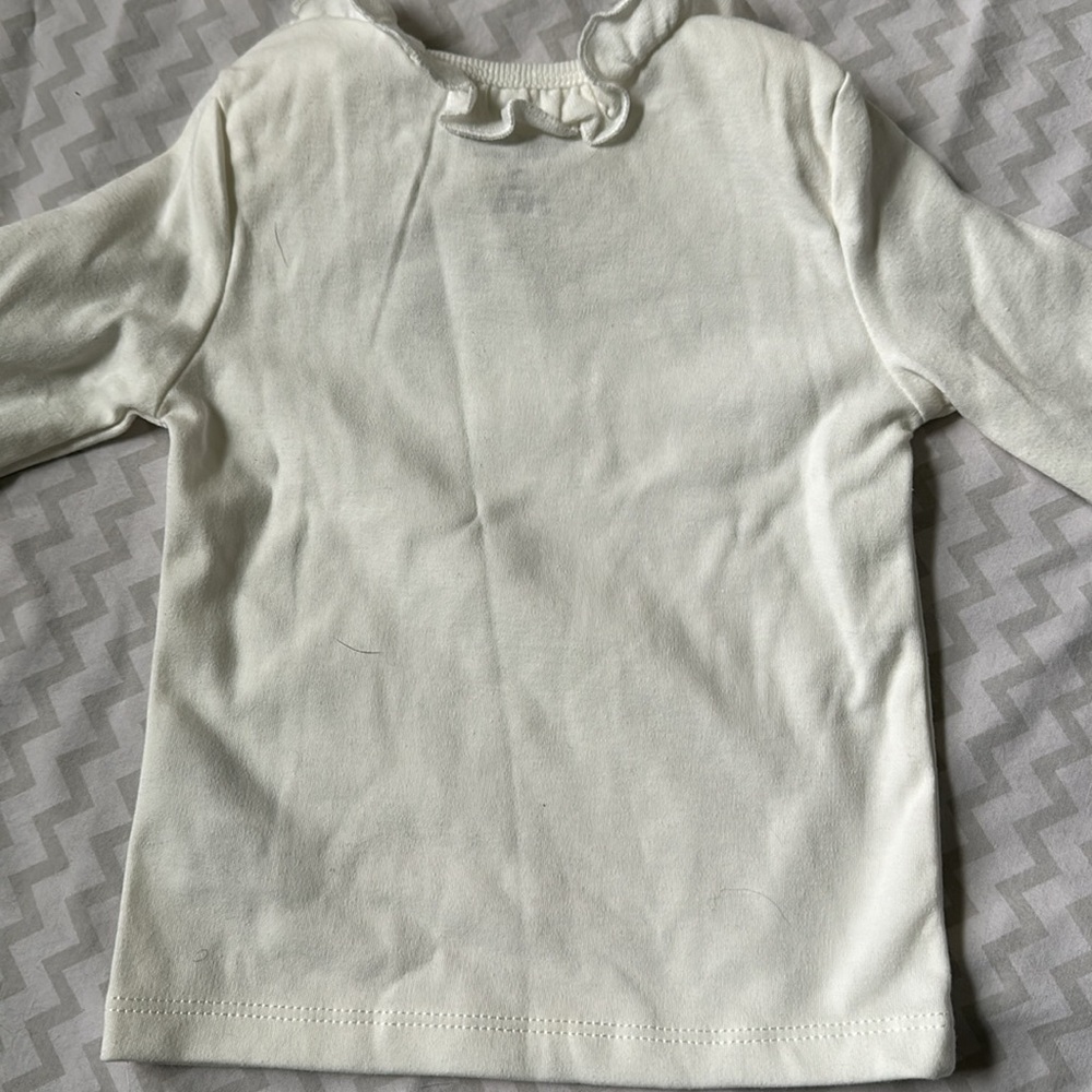 Baby Girls 18M Long Sleeve Ruffled Fleece Sweatshirt & Matching Jogger Pant Set - Picture 6 of 12
